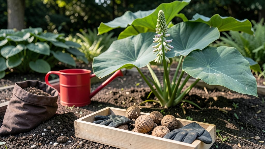 Taro Flower Seed Grow a Garden: Tropical Bloom Magic in Your Garden
