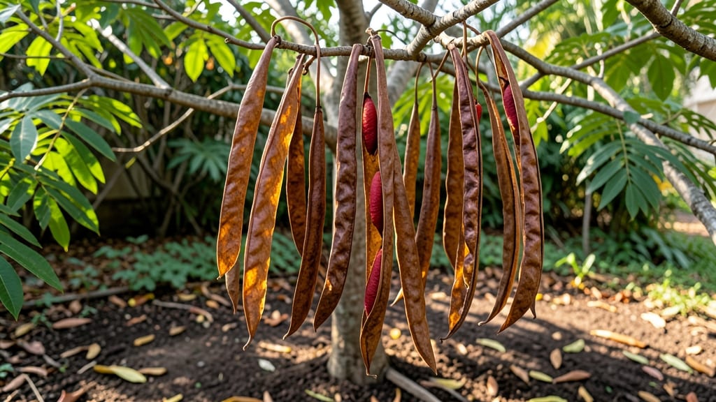 Royal Poinciana Tree Seed Pods: Harvesting Viable Seeds Before Overripening