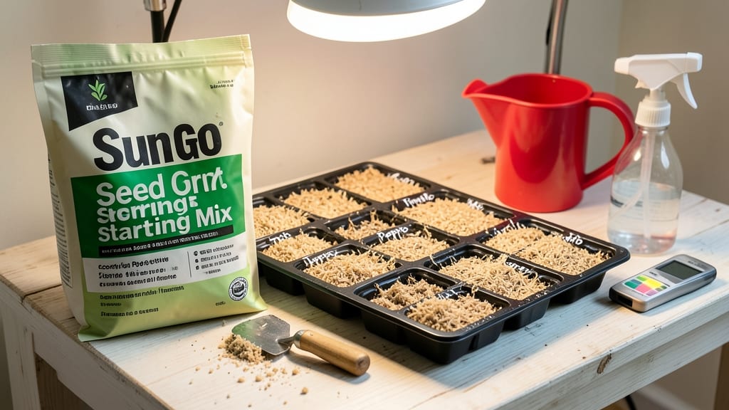 Sun Gro Seed Starting Mix: Lightweight Loam for Fast, Even Germination