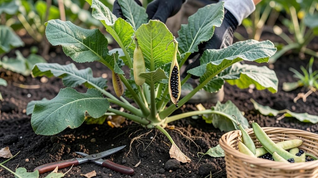 Turnip Seed Pods: Harvesting Viable Seeds Before Overripening