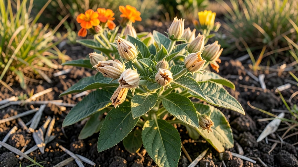 Lantana Seed Pods: Spiky Orange-Yellow Capsules That Split for Pollinator-Friendly Lawns