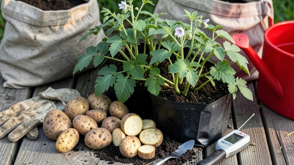 Planting Seed Potatoes in a Bag: Space-Saving Harvest in 10 Weeks