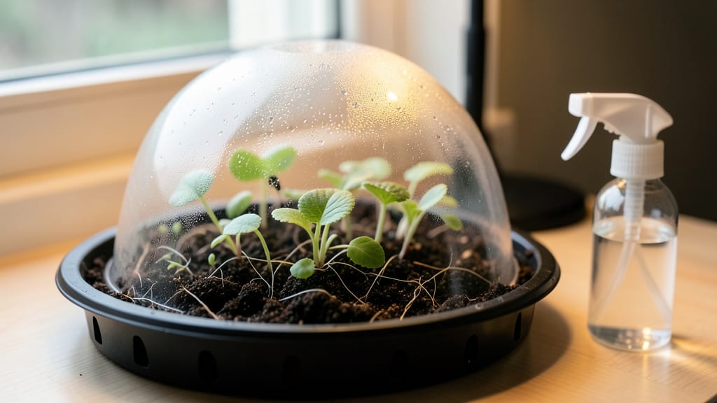 Seed Starting Humidity Dome: Clear Plastic Lid Trick for 95% Germination Rates